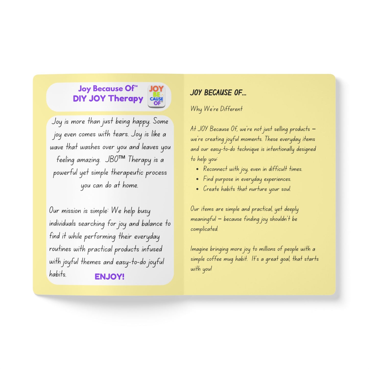 "Enjoy the Joyful Journey!" A Guidebook / Journal