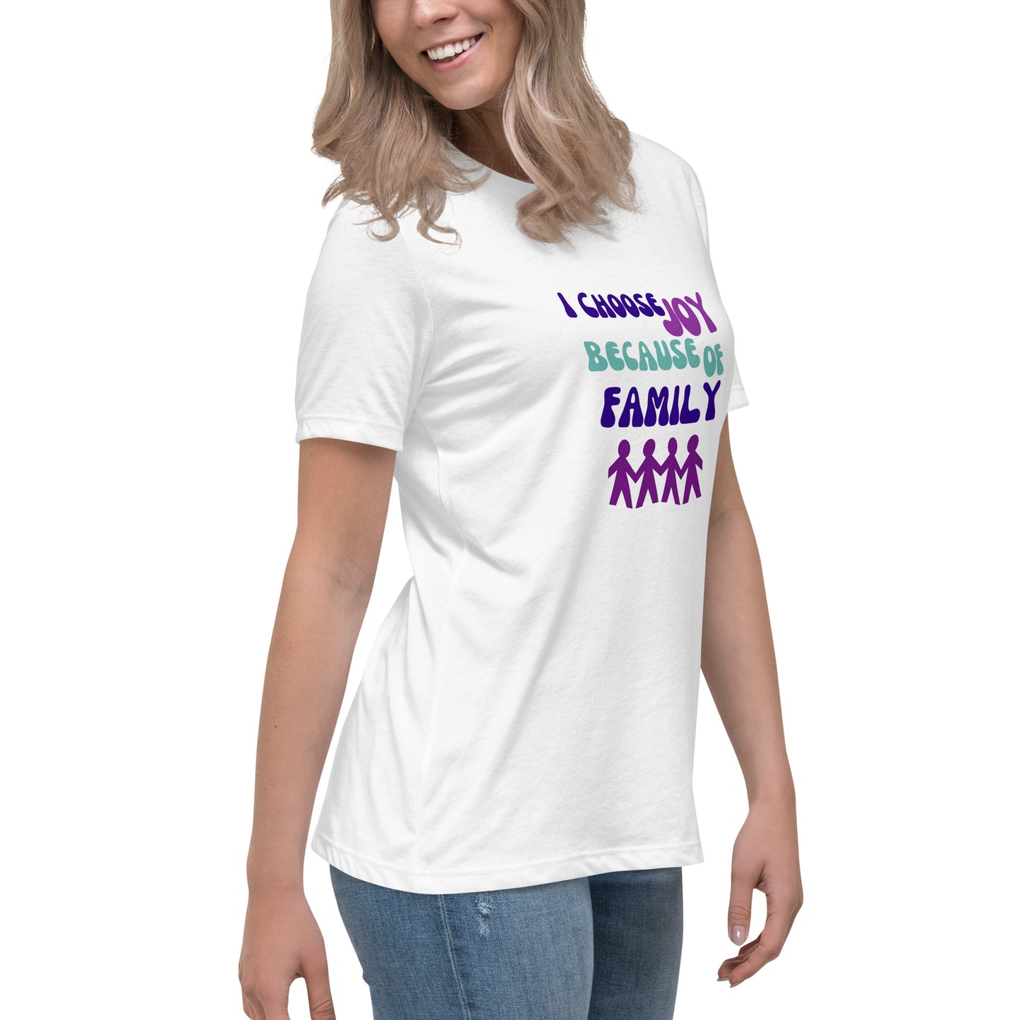 "Joy Because Of Family" Cotton Shirt