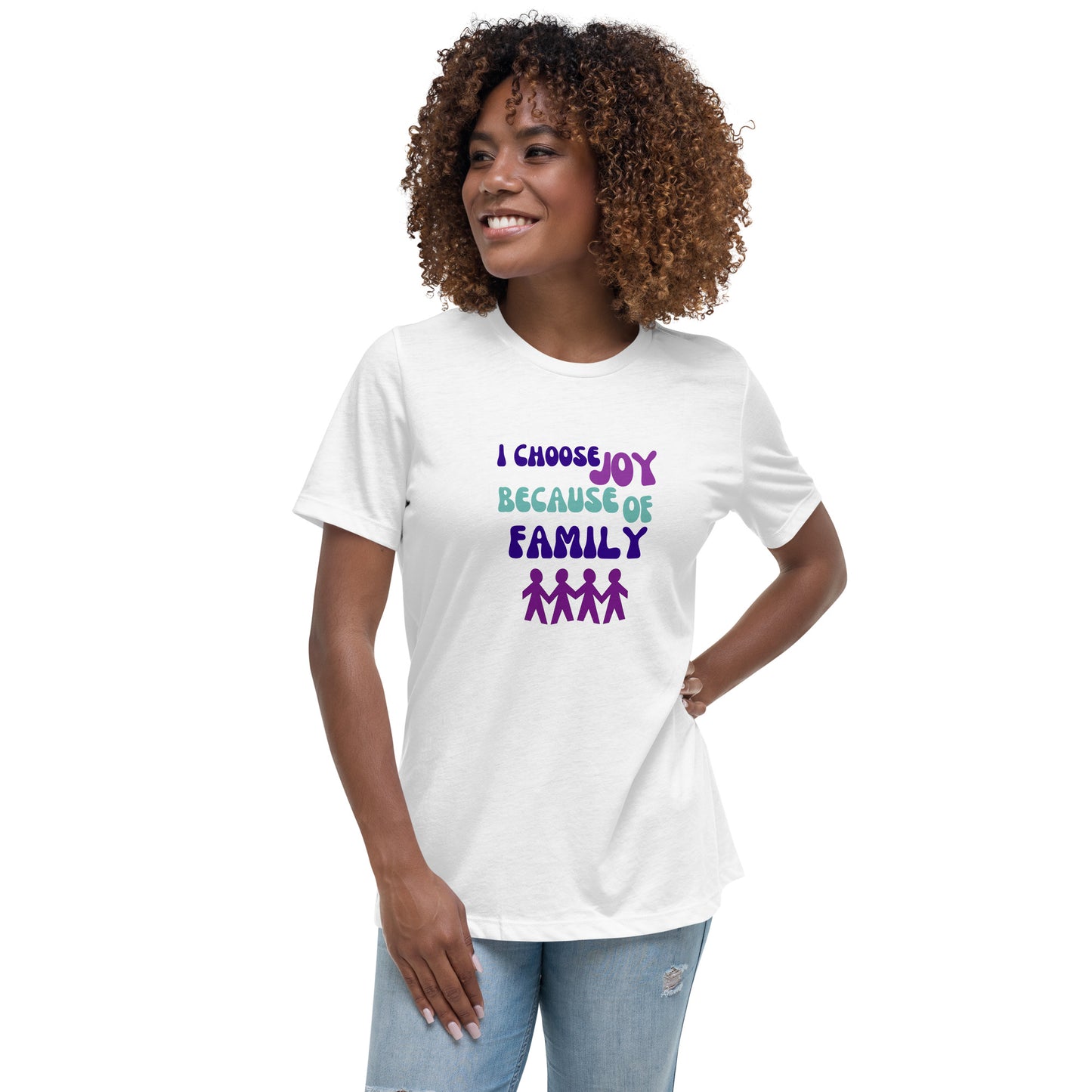 "Joy Because Of Family" Cotton Shirt