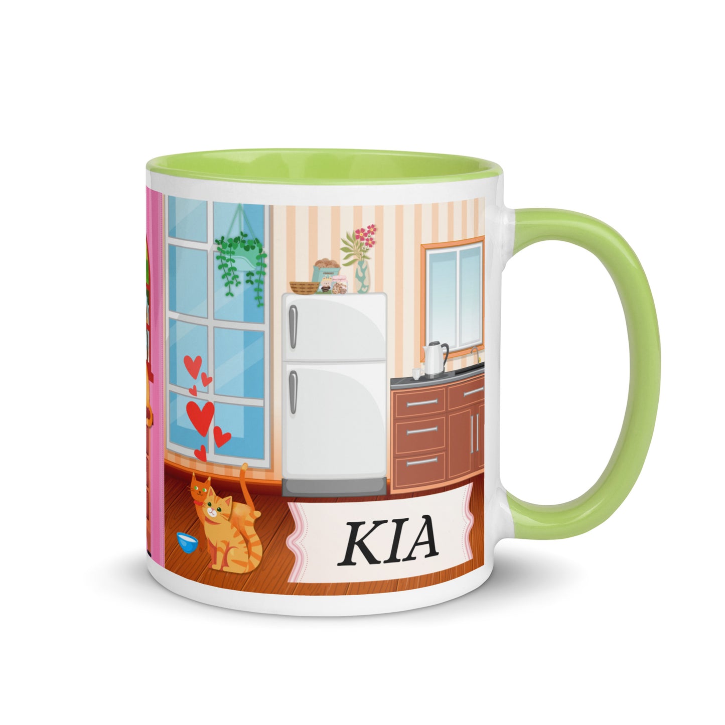 Personalize this Joy Because Of™ Kitty Cats Coffee Mug