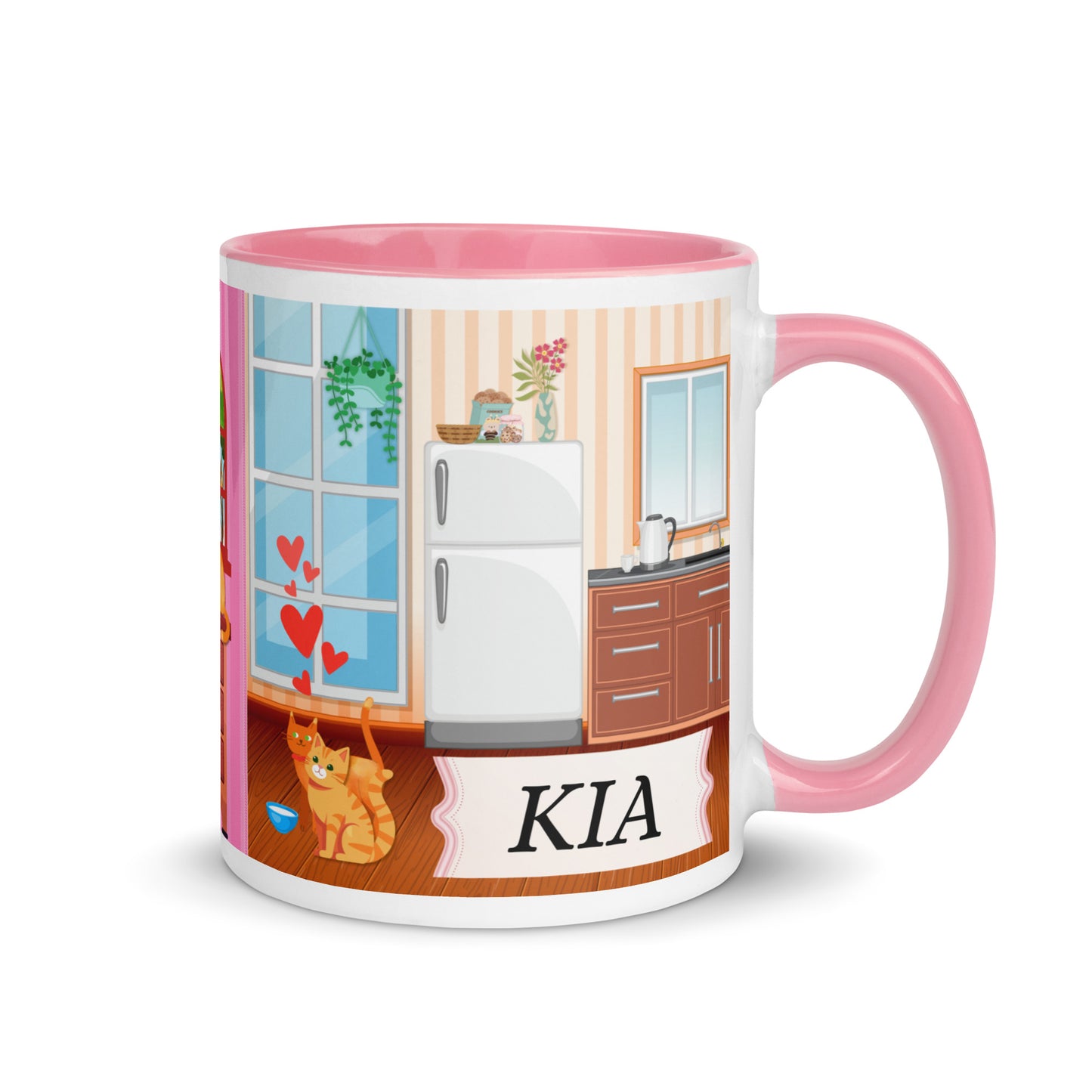 Personalize this Joy Because Of™ Kitty Cats Coffee Mug