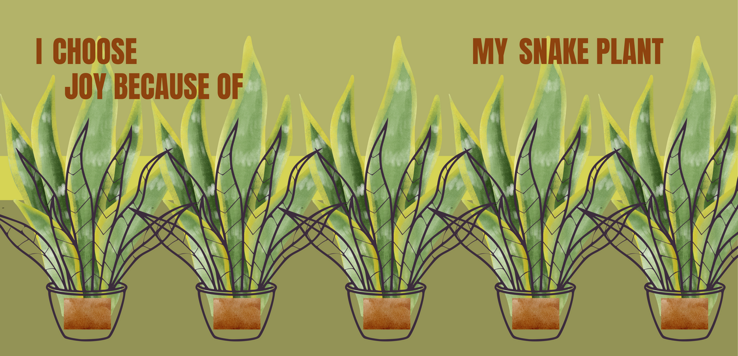Unique Coffee Mug - Snake Plant Joy