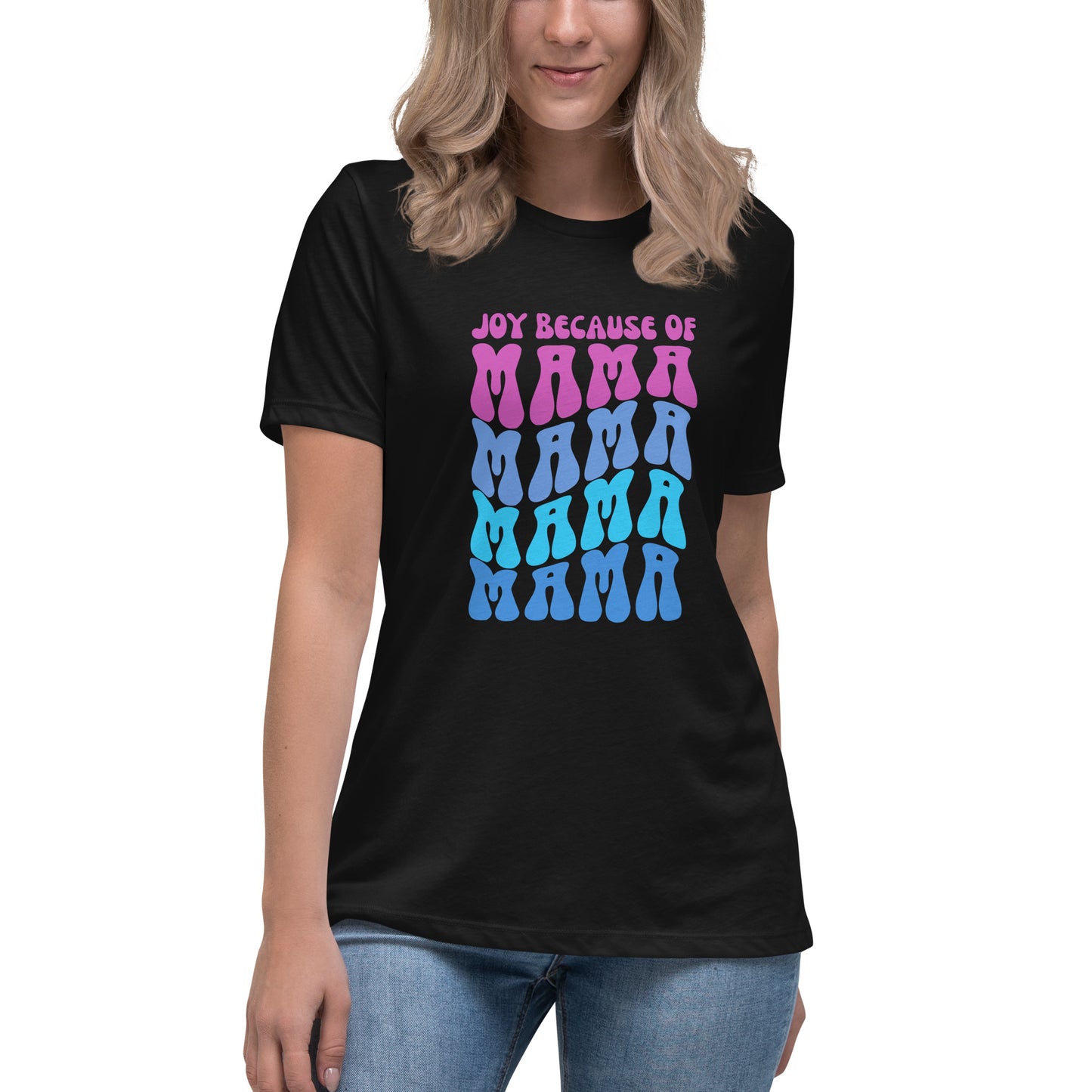 "Choose Joy" Wavy Mama - Cotton Shirt