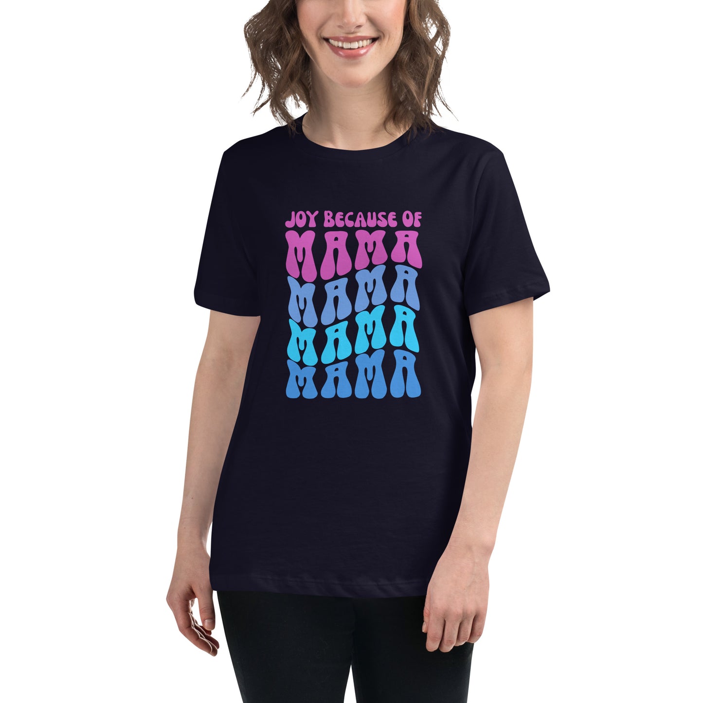 "Choose Joy" Wavy Mama - Cotton Shirt