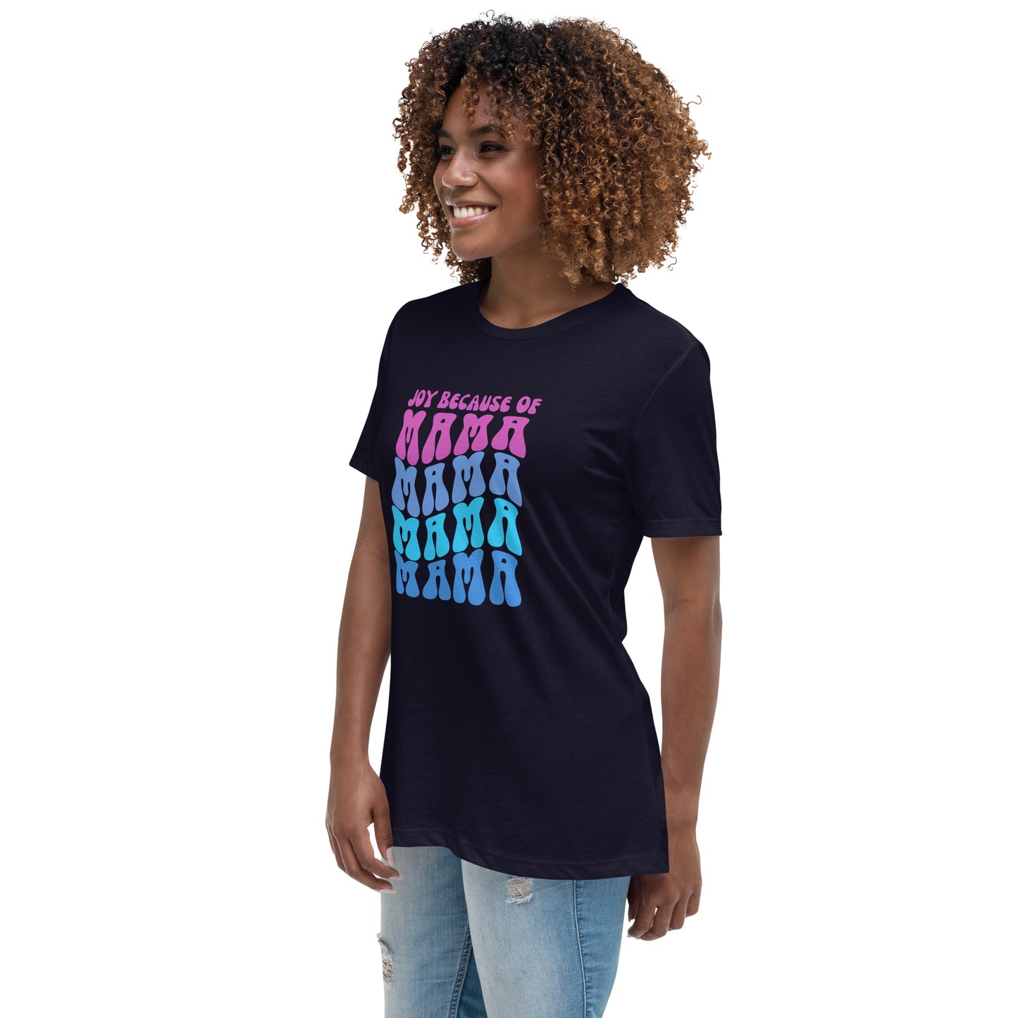 "Choose Joy" Wavy Mama - Cotton Shirt