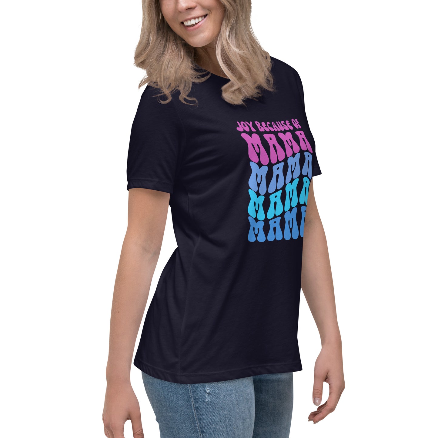 "Choose Joy" Wavy Mama - Cotton Shirt