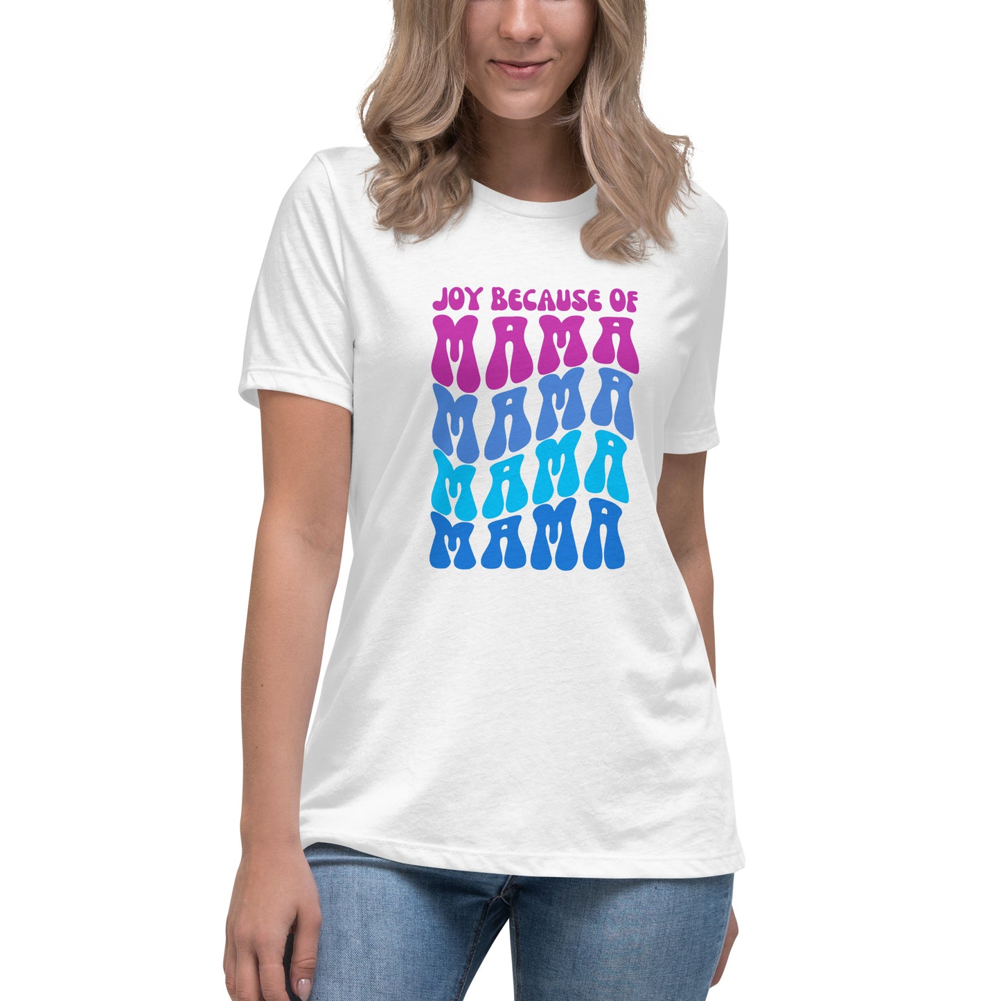 "Choose Joy" Wavy Mama - Cotton Shirt