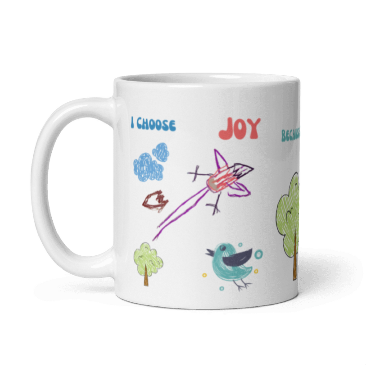 Simple Pleasures Coffee Mug Celebrating Children's Art