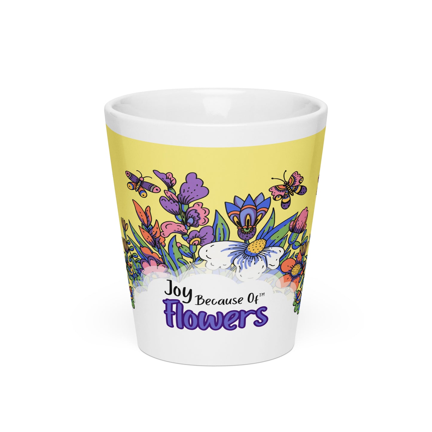 Joy Because Of FLOWERS Latte mugs