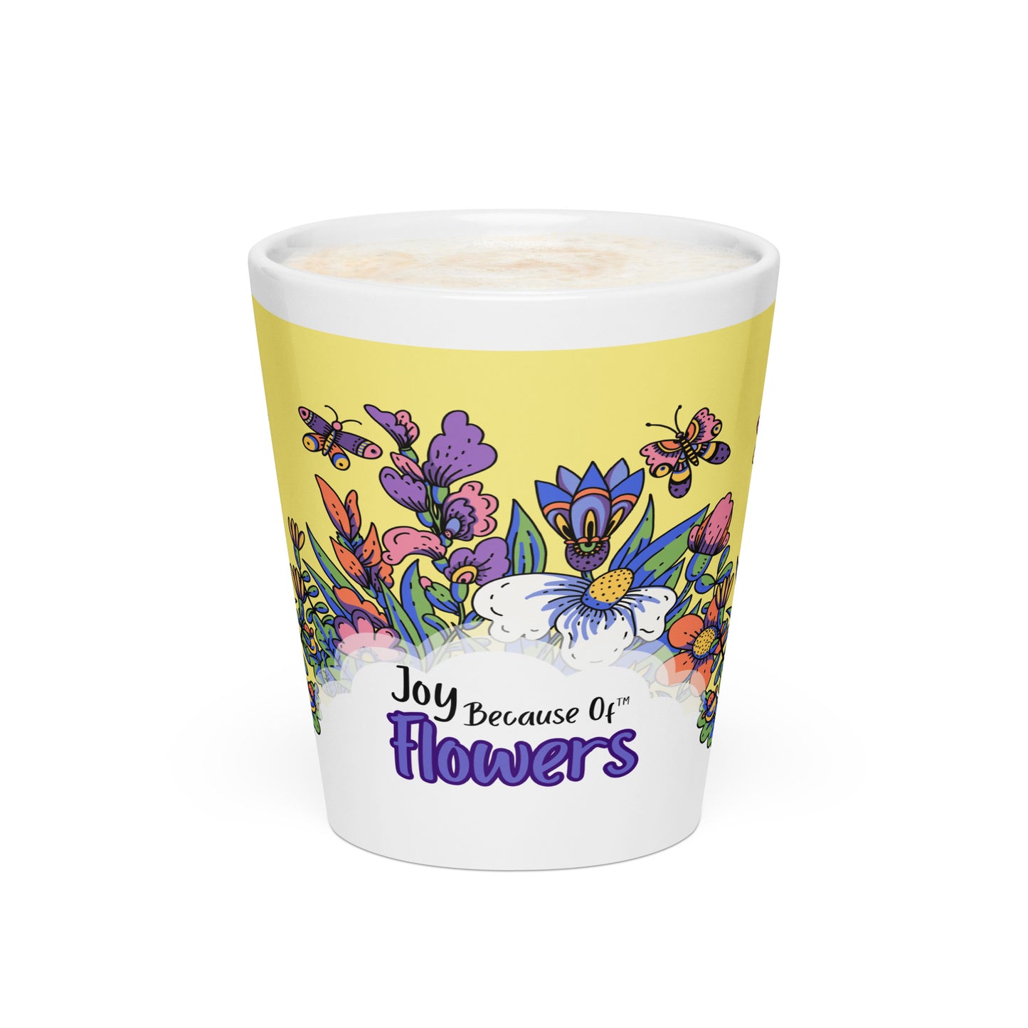 Joy Because Of FLOWERS Latte mugs