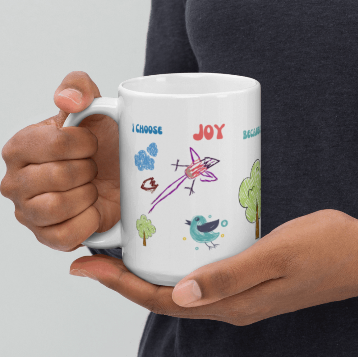 Simple Pleasures Coffee Mug Celebrating Children's Art