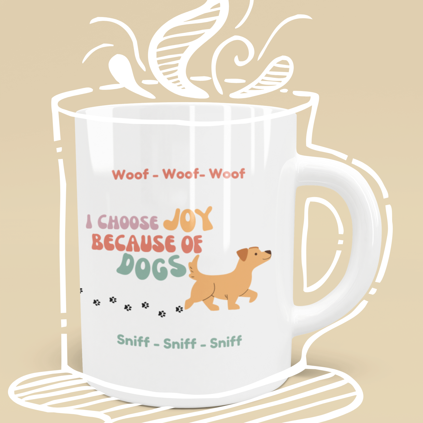 Unique Coffee Mugs, Perfect Gift for a Dog Lover