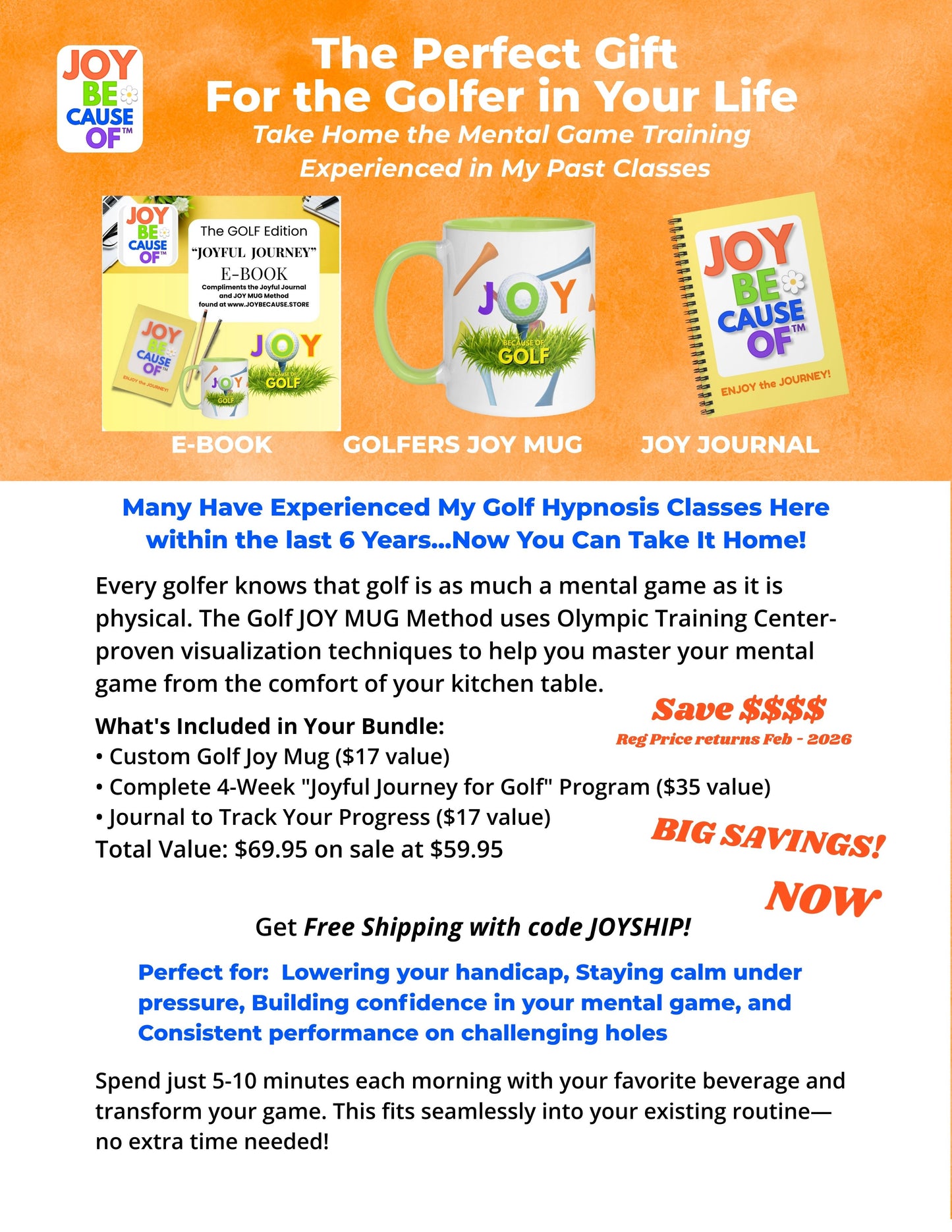 JR. GOLF Training - Joy Mug BUNDLE