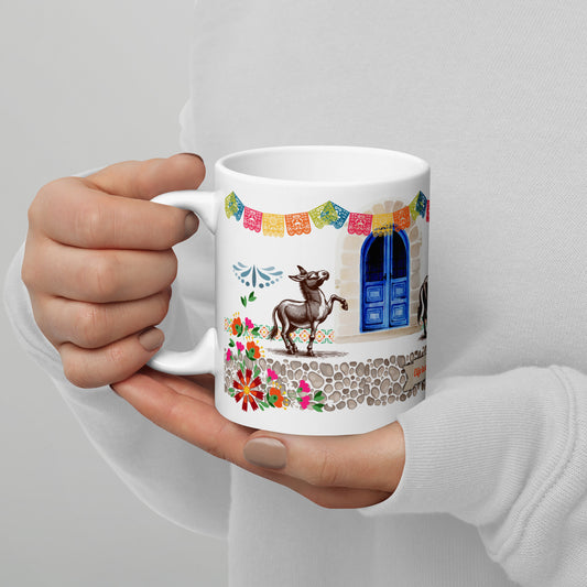 Unique Coffee Mug - Elijo la alegria por Mexico