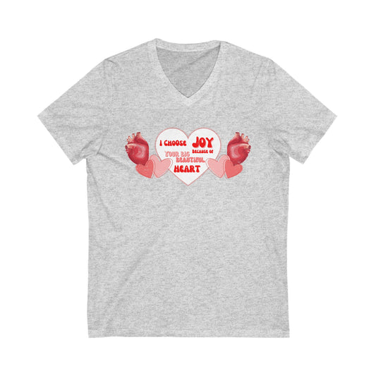 Choose Joy, Hearts Tee, Cotton Clothing, Perfect Gift for Nurses