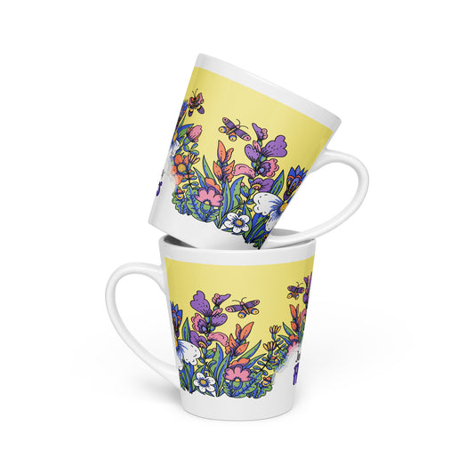 Joy Because Of FLOWERS Latte mugs