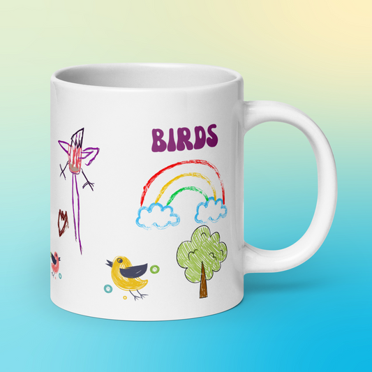 Simple Pleasures Coffee Mug Celebrating Children's Art